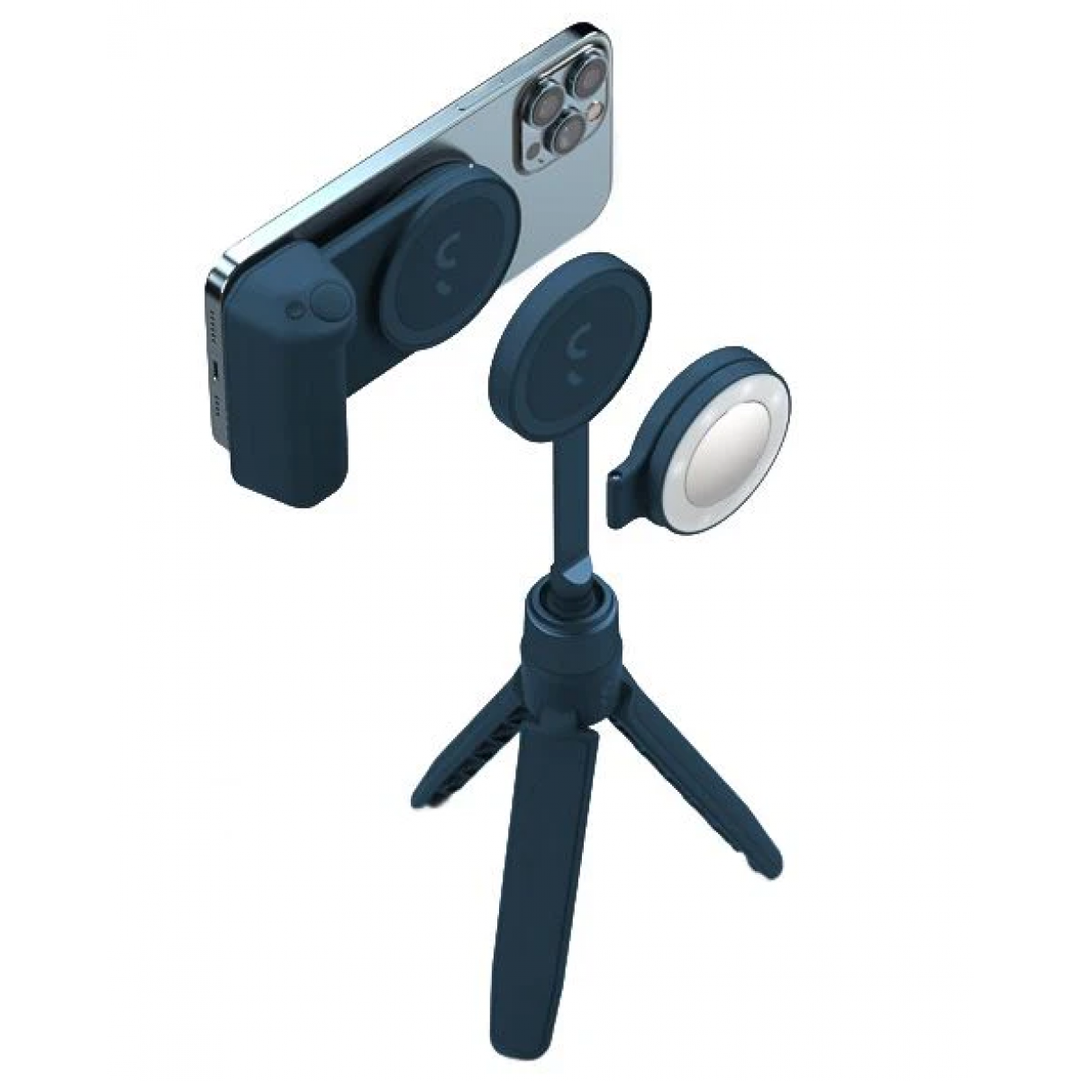 ShiftCam SnapGrip Creator Kit (湛藍色) - 攝影握把、補光燈、三腳架套裝